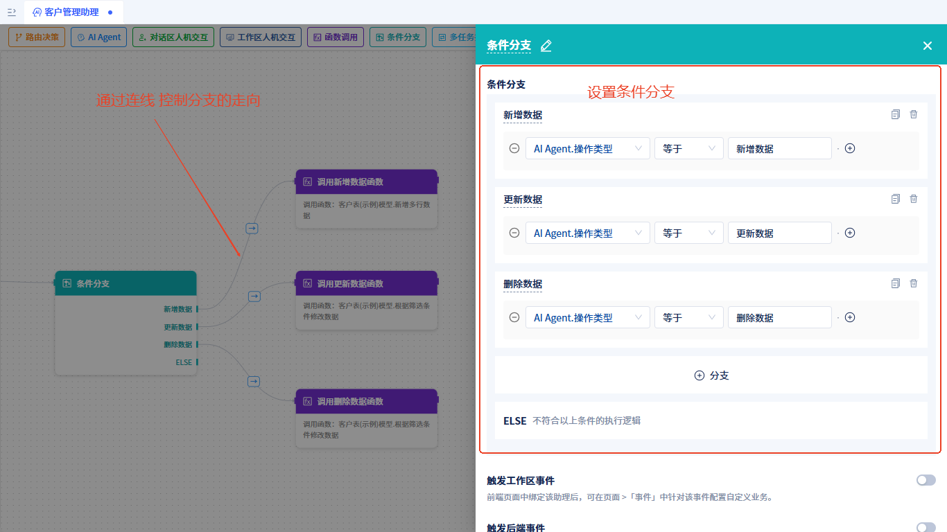AI助理-条件分支节点